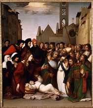 Ghirlandaio, Saint Zenobius, Bishop of Florence reviving a child