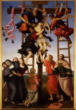 Lippi et Perugino, La Déposition de Croix