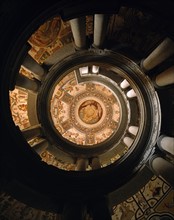 Royal staircase of the Palazzo Farnese in Caprarola