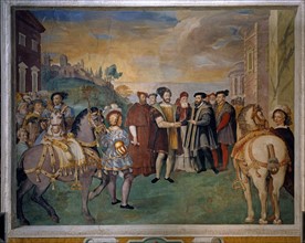 Zuccari brothers, The Truce of Nice between Francois I and Charles Quint