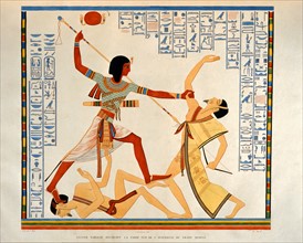 Champollion le Jeune, Rituel de la mise à mort des ennemis par Ramsès II