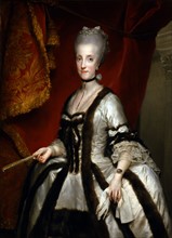 Mengs, Portrait de Marie-Caroline d'Autriche