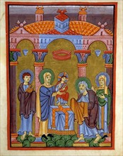 Gospel book from the Reichenau school, The Presentation of Jesus to the Temple