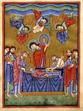Gospel book from the Reichenau school, The Dormition of the Virgin Mary