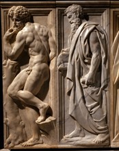 Bandinelli, Figure of a prophet and a nude hero