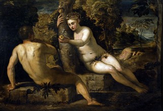 Tintoretto, La Tentation d'Adam et Eve