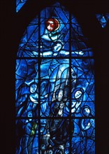 Chagall, Vitrail représentant le peuple en prière