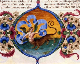 Bible de Borso d'Este, Animal fantastique