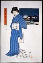 Hakutei, Young woman