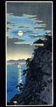 Shotei, The moon in Ishiyama near Lake Biwa