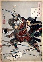 Yoshitoshi, The fatal battle of Taira no Tomoume
