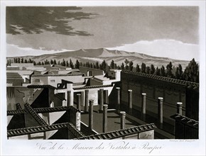 Fumagalli, Vue de la maison des Vestales à Pompei