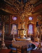 Interior of the Royal Chalet of Ludwig II, King of Bavaria in Schachen