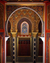 Intérieur de la "maison marocaine" du château royal de Linderhof