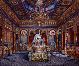 Breling, Interior view of Moorish pavillion of the Linderhof palace