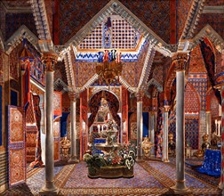Breling, Vue de l'intérieur de la maison marocaine du parc du château de Linderhof