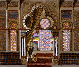 Seitz, Plan of Moorish pavillion interior with throne