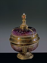 Amethyst goblet with lid