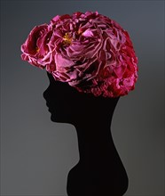 Chiffon rose petal hat