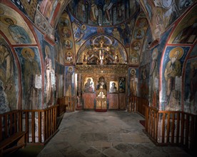 Interior of the Panagia Arakiotissa Church in Lagoudera (Cyprus)