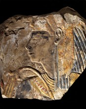 Morceau avec la figure d'une princesse de Cheikh Abd el-Gournah, près de Deir El Bahari