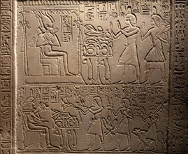 Stele for the late Ptahmay, in charge of building chariots