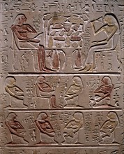 Stele for the late Minhopte, wardrobe attendant to the Pharaoh