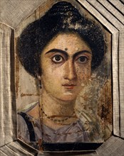 Fayum mummy portrait of young woman