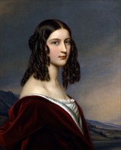 Stieler, Portrait de Friederike Freiin Von Gumppenberg