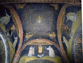 Vue intérieure du Mausolée Galla Placidia à Ravenne