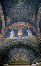Vue intérieure du Mausolée Galla Placidia à Ravenne