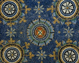 Mausolée de Galla Placidia à Ravenne : voûte étoilée (détail)