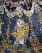 Baptistère des Orthodoxes à Ravenne : détail de la coupole