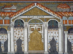 Basilique Sant'Apollinare Nuovo à Ravenne : palais de l'empereur Théodoric le Grand