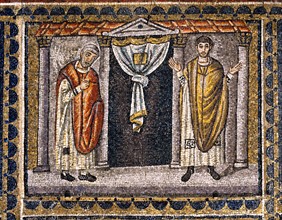 Basilica of Sant'Apollinare Nuovo, Ravenna: the Pharisee and the Publican of the Temple