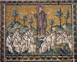 Basilique Sant'Apollinare Nuovo à Ravenne : Jésus sur le Mont des Oliviers à Gethsémani.
