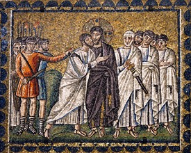 Basilica of Sant'Apollinare Nuovo, Ravenna: The Kiss of Judas.