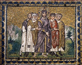 Basilique Sant'Apollinare Nuovo à Ravenne : Jésus conduit au tribunal