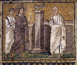 Basilica of Sant'Apollinare Nuovo, Ravenna: Jesus announces to Peter that he denies him
