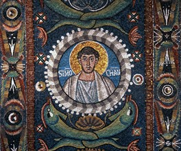 Basilica of San Vitale in Ravenna: Portrait of Saint Simon the Cananite