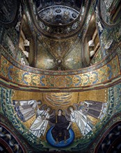 Inside view of the San Vitale Basilica in Ravenna