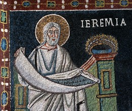 Basilica San Vitale in Ravenna: decoration on the lunette (detail)