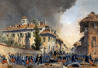 Episode de la bataille de Magenta, le 4 juin 1859
