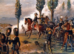 Victor-Emmanuel II à la bataille de Custozza, le 25 Juillet 1848