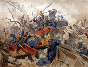 Les Zouaves à la bataille de Melegnano en 1859