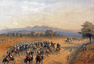 La rencontre de Villafranca entre les empereurs de France et d'Autriche en 1859