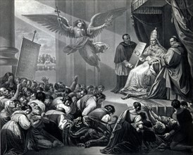 Allégorie de l'élection du Pape Pie IX en 1846