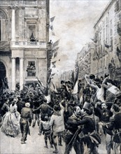 Entrée triomphale de Garibaldi à Naples, le 7 septembre 1860