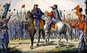 Garibaldi et Victor Emmanuel II