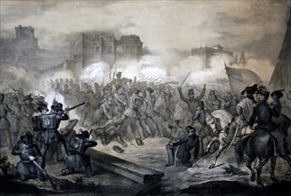 Garibaldi à la prise du Vatican, le 30 avril 1849